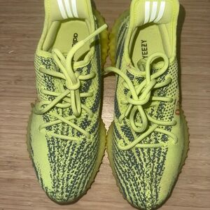 Yeezy Kids Neon Yellow Sneakers